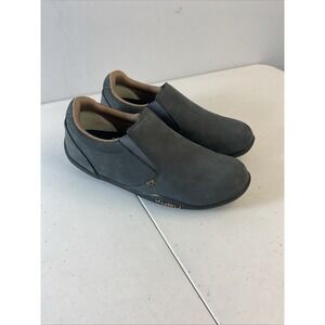 Kuru Kivi Womens Dk Gray Classic Outdoor Leather Slip On Shoes 10W Comfort Hike